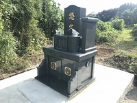 美里町　本田様のお墓が完成しました。
