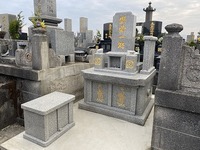 2020年12月　熊本市南区でお墓の完成です。